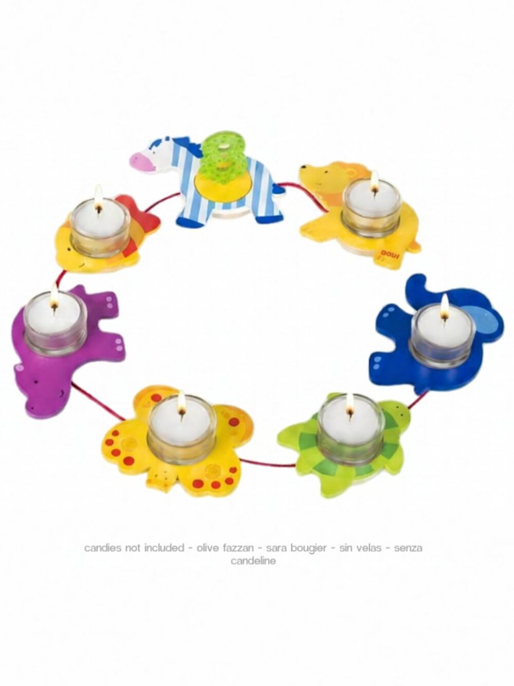 NWT Goki Wooden Toys Animal Birthday Chain